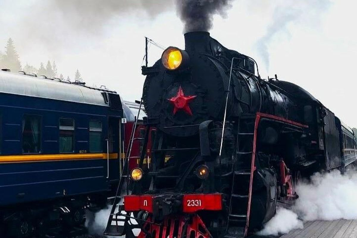 В новогоднюю Карелию на ретропоезде: водопады и Рускеала
