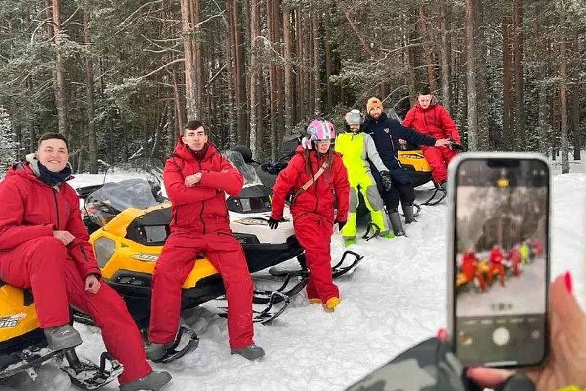 «Приключение на снегоходах с пикником» Карелия