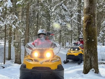К древнему вулкану Гирвас на снегоходах