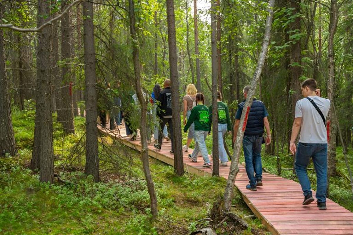 Экскурсия по экотропе в Лапландской деревне (Мурманская область)