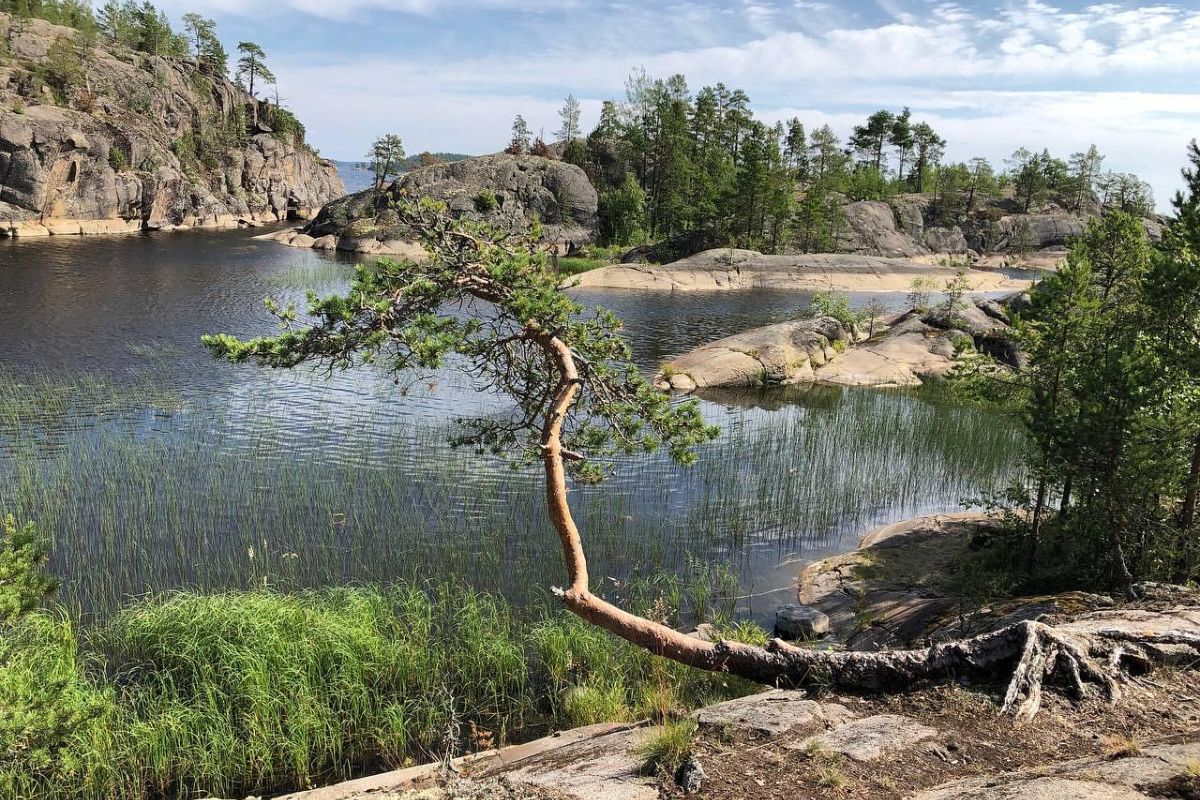 Прогулка на катере по Ладожским шхерам (Карелия)