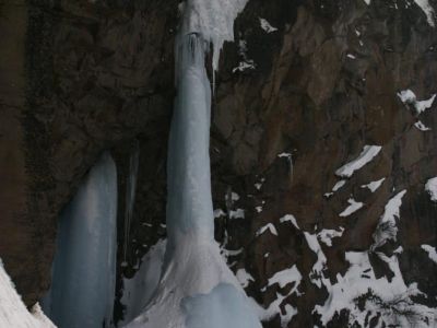 Путешествие на снегоходах к Вилючинскому водопаду (нарты)