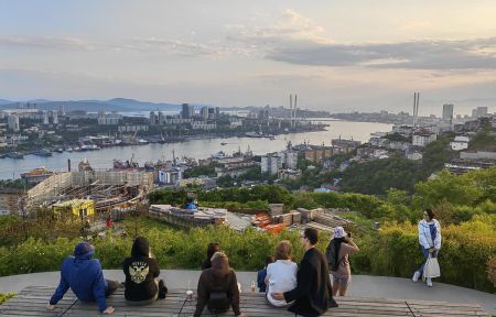 Панорамы вечернего Владивостока