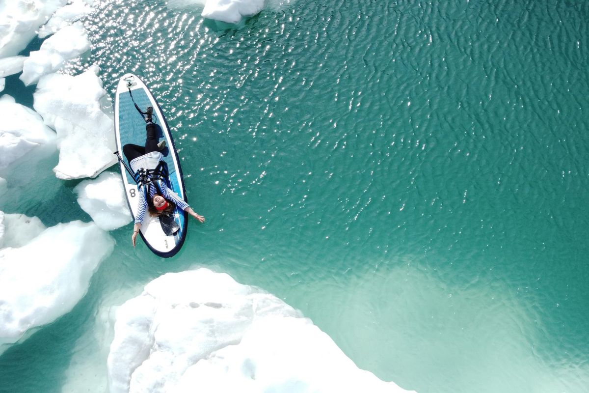 Романтический сёрфинг на леднике (Ямал)