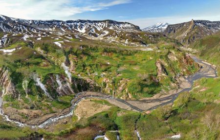 Долина гейзеров и Налычевские горячие источники (вертолет)