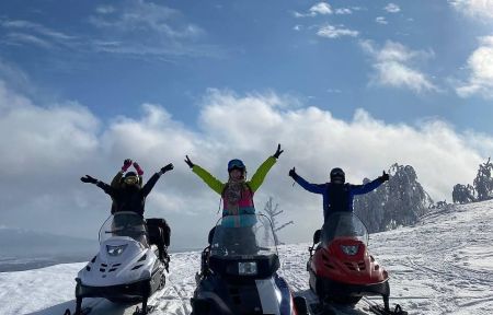 Сафари на снегоходах. Зимний Сахалин.