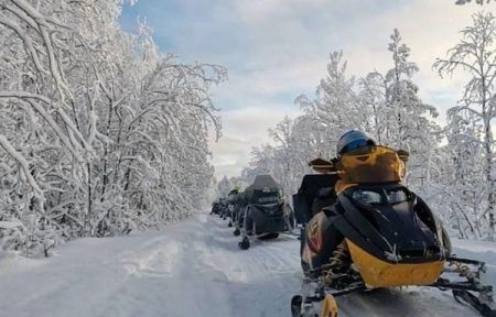 По озерам Карелии на снегоходах (6 часов)