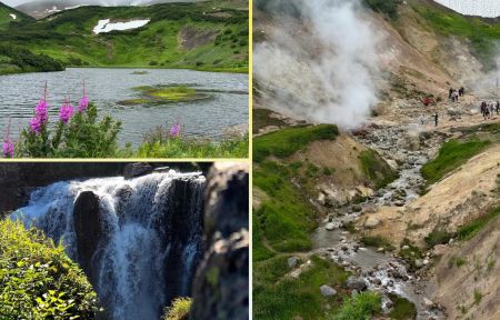 Джип-тур в Долину Не Гейзеров (Дачные источники) в Июне