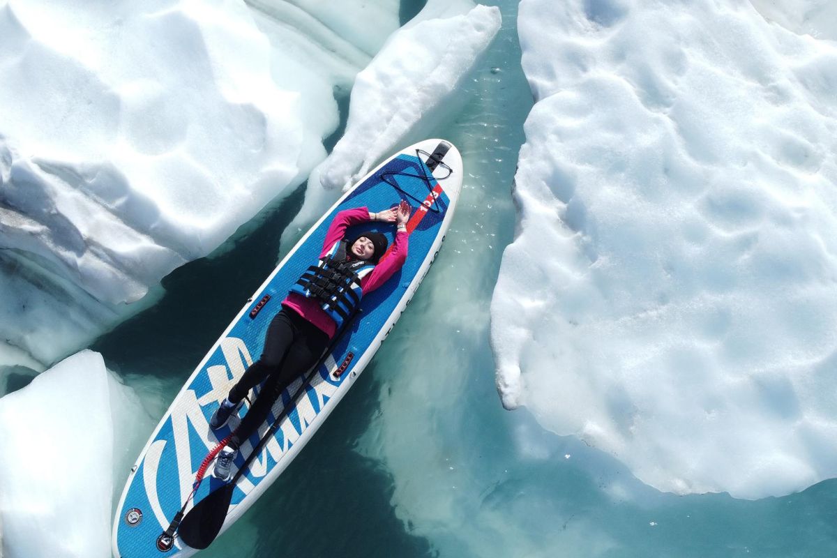 Романтический сёрфинг на леднике (Ямал)