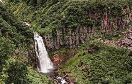 Джип-тур в «Малую Долину Гейзеров» (Дачные термальные источники) и водопад Спокойный