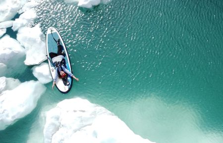 Романтический сёрфинг на леднике (Ямал)