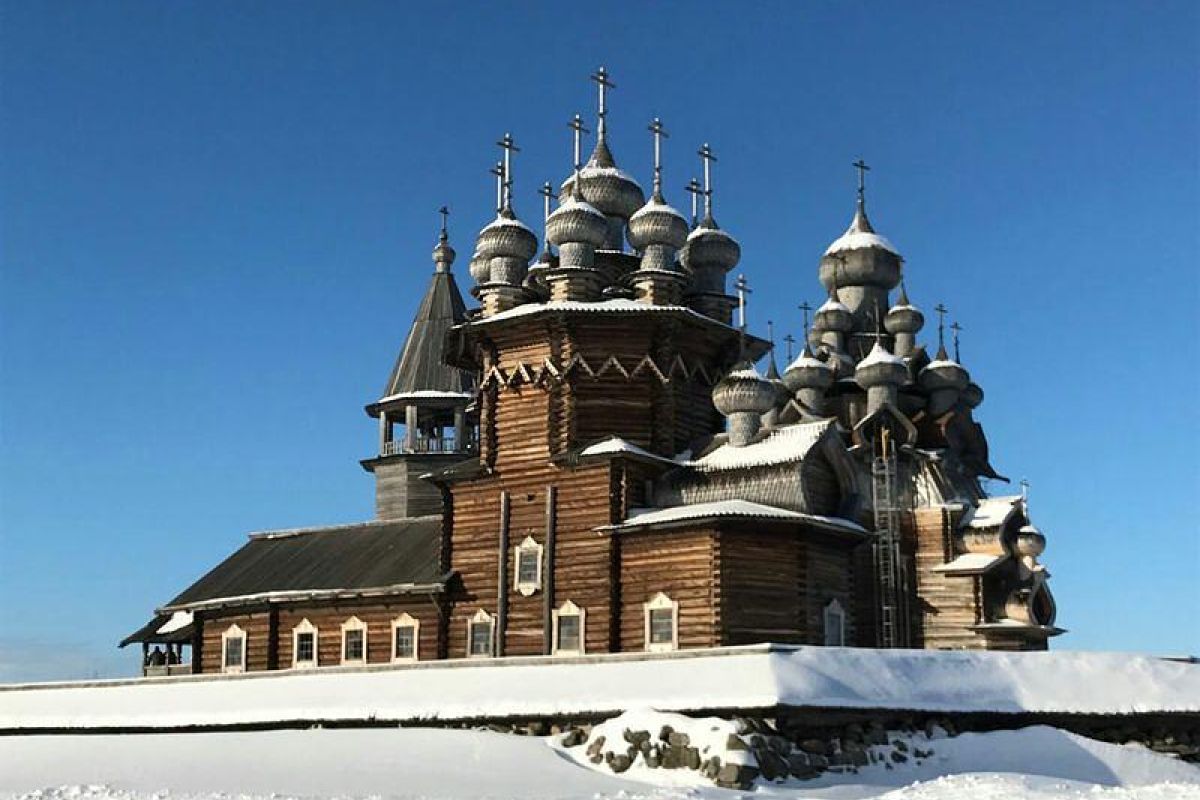 Кижские узоры. Снегоходный тур на Кижи.