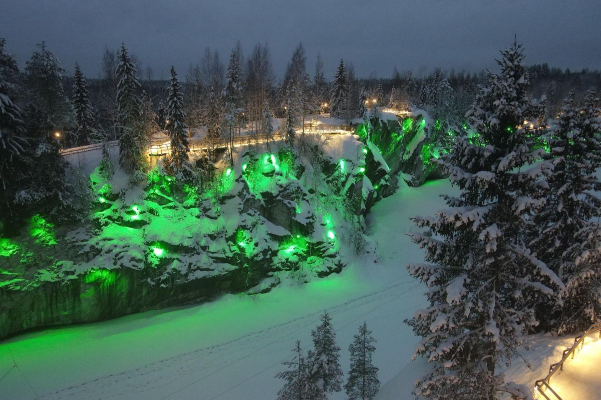 Новогодняя ночь в Карелии