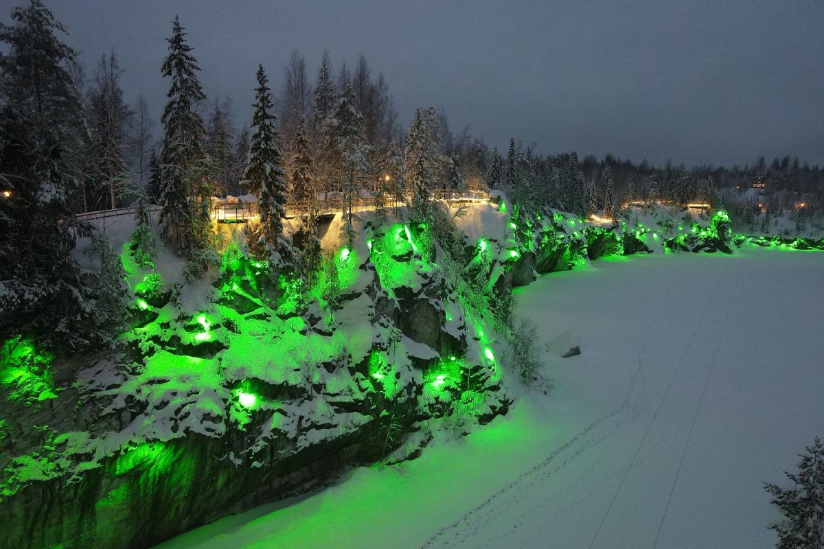 Новогодняя ночь в Карелии