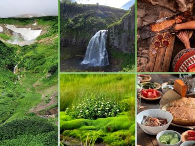 Джип-тур в «Малую Долину Гейзеров» и к водопаду Спокойный +Гастрономическая экскурсия