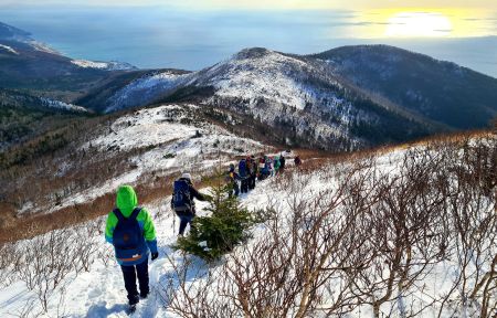 Гора Юнона (Сахалин) –экскурсия на снегоступах