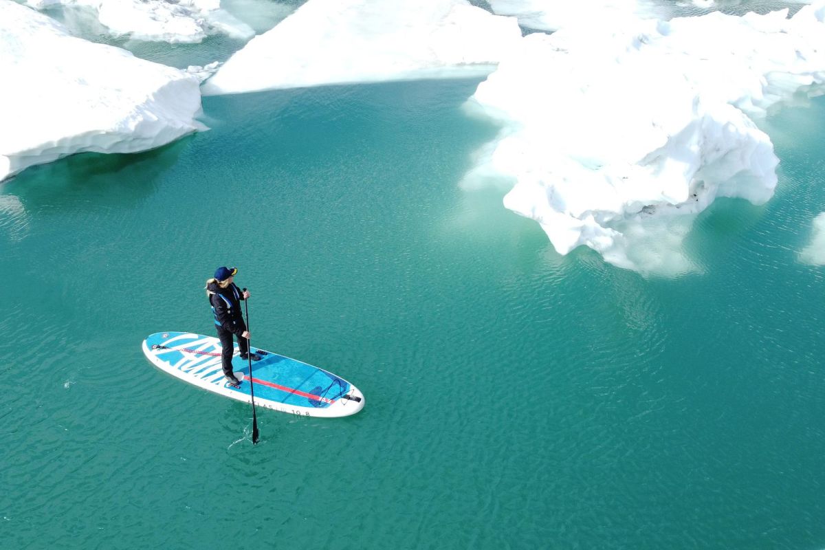 Романтический сёрфинг на леднике (Ямал)