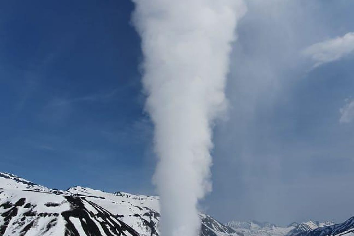 На снегоходах в «Мини Долину гейзеров»