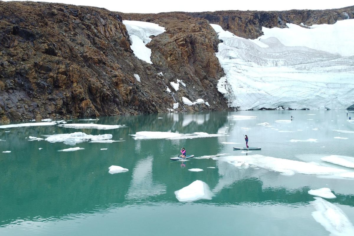 Романтический сёрфинг на леднике (Ямал)