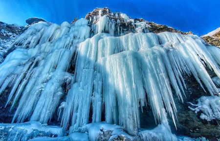 Бухта Тихая. Ледопады Сахалина