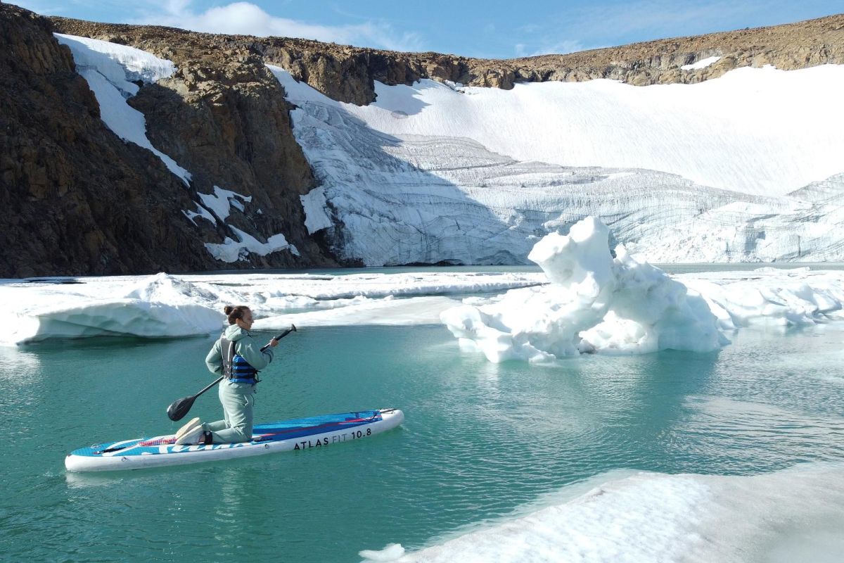 Романтический сёрфинг на леднике (Ямал)