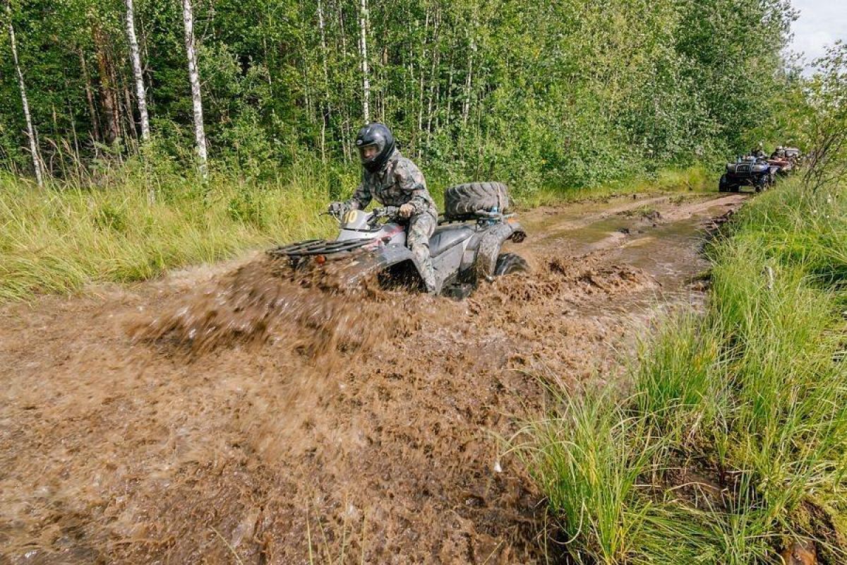 Тур на квадроциклах по карельской тайге