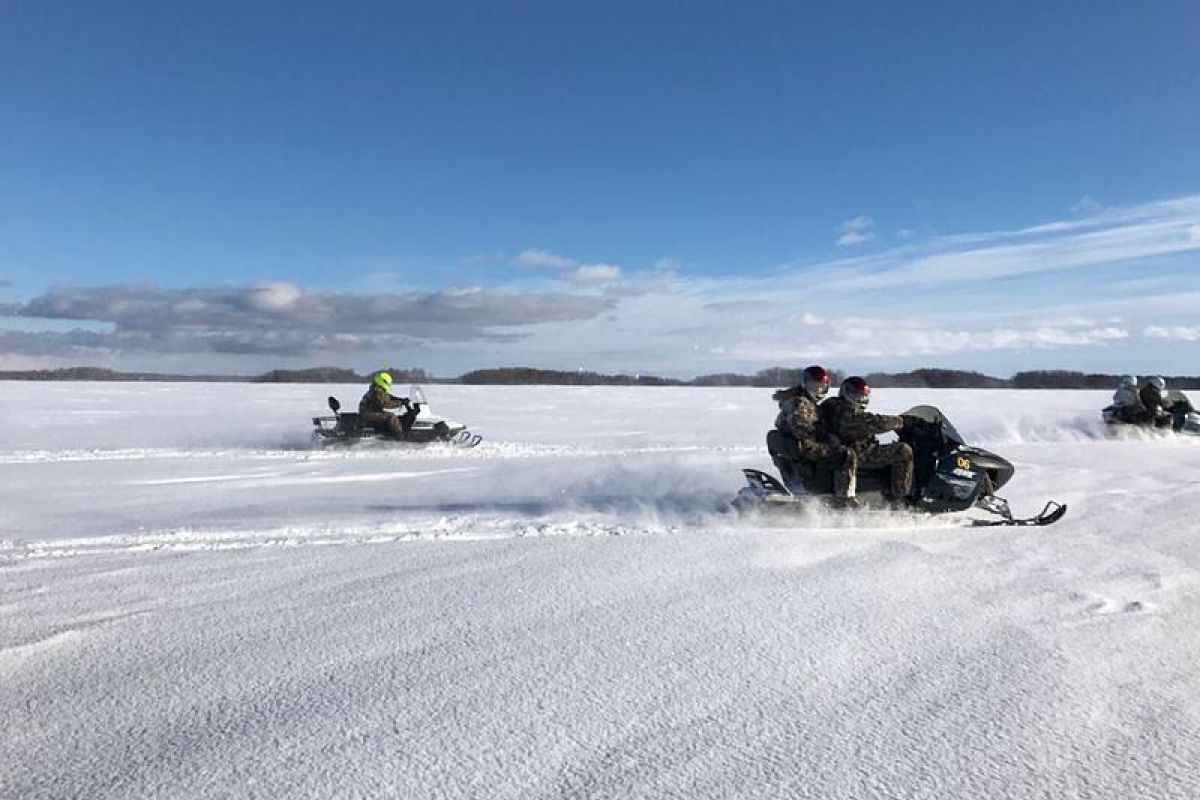 Кижские узоры. Снегоходный тур на Кижи.